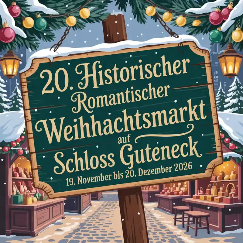 20. Historische, romantische Weihnachtsmarkt auf Schloss Guteneck 2026