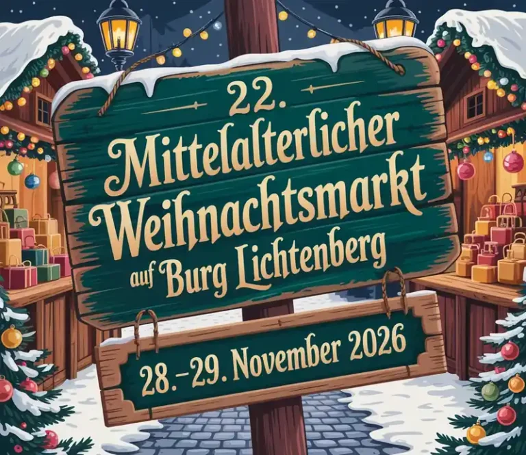 22. Mittelalterlicher Weihnachtsmarkt auf Burg Lichtenberg 2026