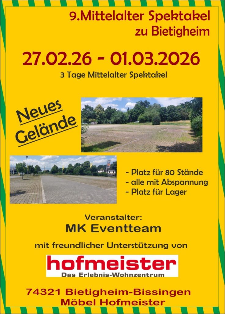 9. Mittelalter-Spektakel zu Bietigheim 2026