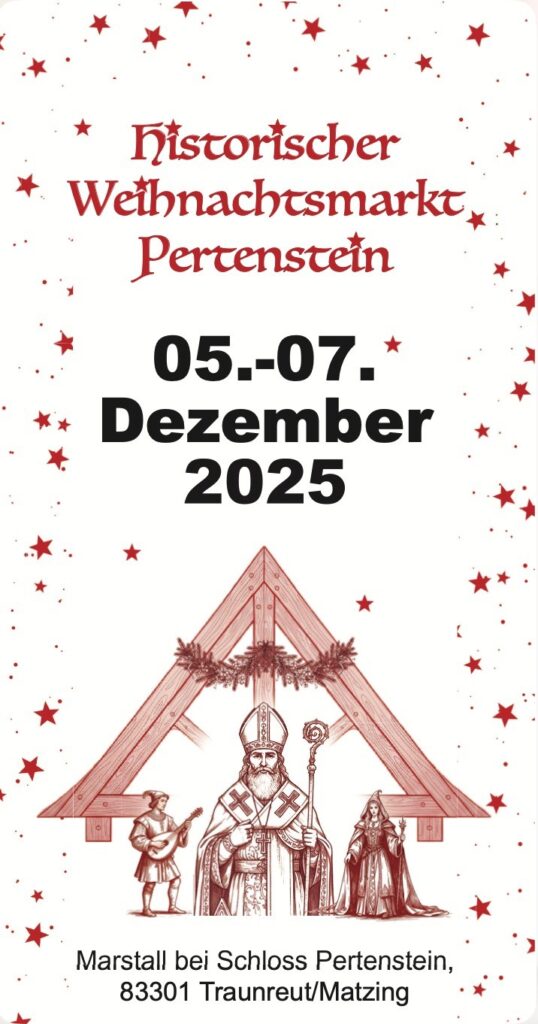 Historischer Weihnachtsmarkt im Marstall auf Schloss Pertenstein 2025