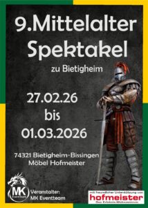 9. Mittelalter-Spektakel zu Bietigheim 2026