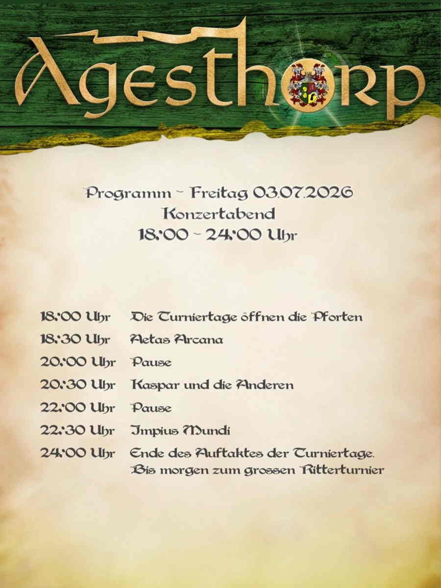 Agesthorper Turniertage 2026