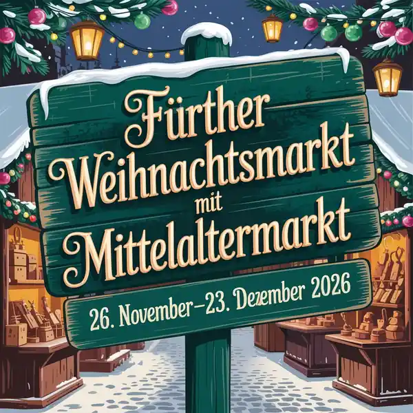Fürther Weihnachtsmarkt mit Mittelaltermarkt 2026