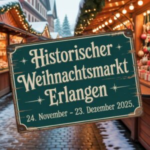 Historischer Weihnachtsmarkt Erlangen 2025