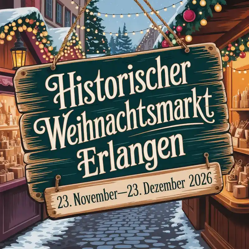 Historischer Weihnachtsmarkt Erlangen 2026