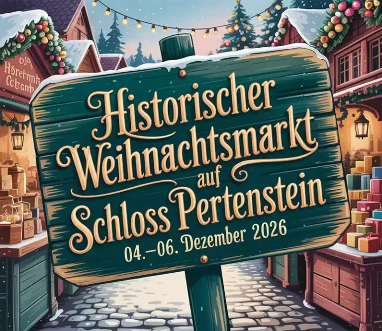 Historischer Weihnachtsmarkt auf Schloss Pertenstein 2026