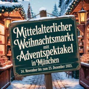 Mittelalterlicher Weihnachtsmarkt mit Adventspektakel in München 2025