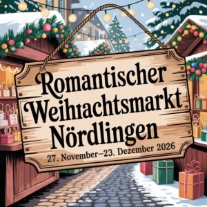 Romantischer Weihnachtsmarkt Nördlingen 2026