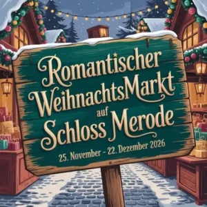 Romantischer Weihnachtsmarkt auf Schloss Merode 2026