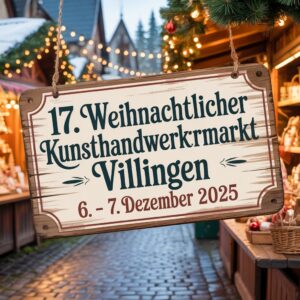 17. Weihnachtlicher Kunsthandwerkermarkt Villingen 2025