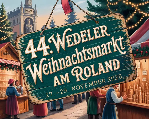 44. Wedeler Weihnachtsmarkt am Roland 2026
