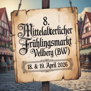 8. Mittelalterlicher Frühlingsmarkt Vellberg (BW) 2026