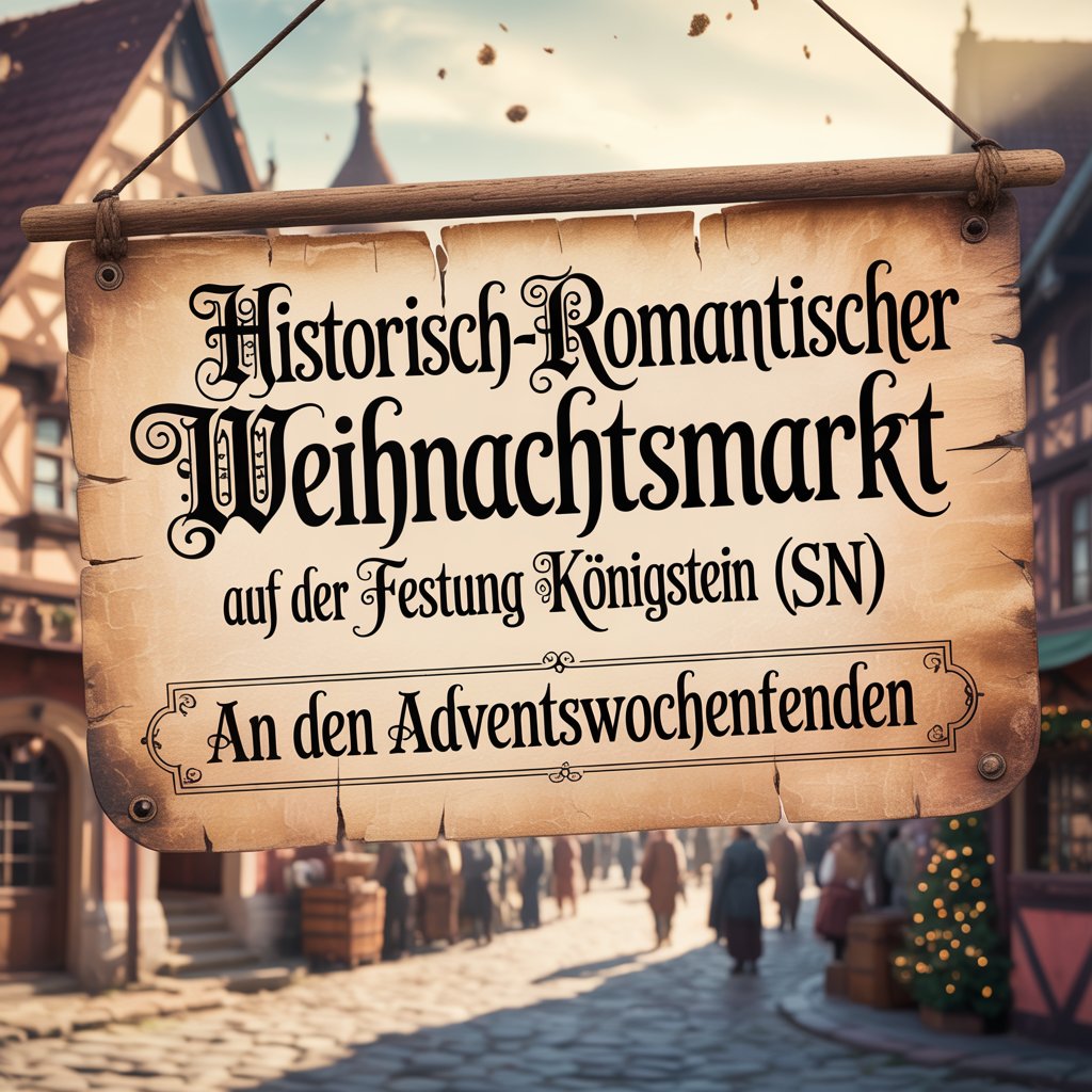 Historisch-romantischer Weihnachtsmarkt auf der Festung Königstein 2025