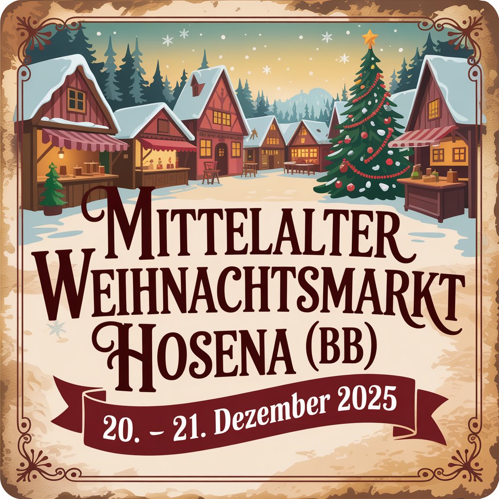 Mittelalter Weihnachtsmarkt Hosena 2025