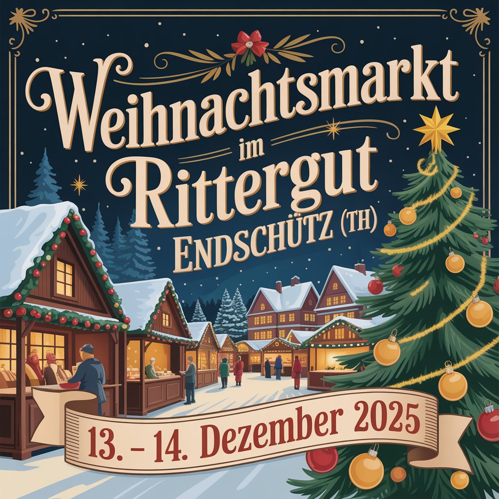 Weihnachtsmarkt im Rittergut Endschütz 2025