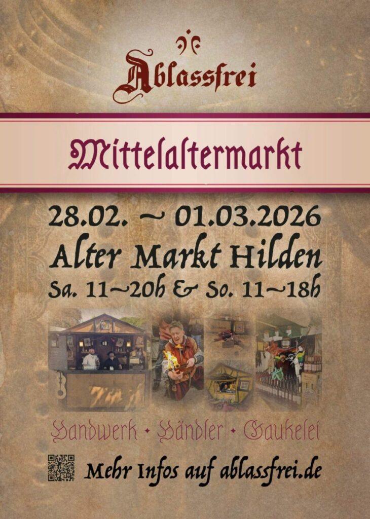 1. Mittelalterlicher Wintermarkt zu Hilden 2026