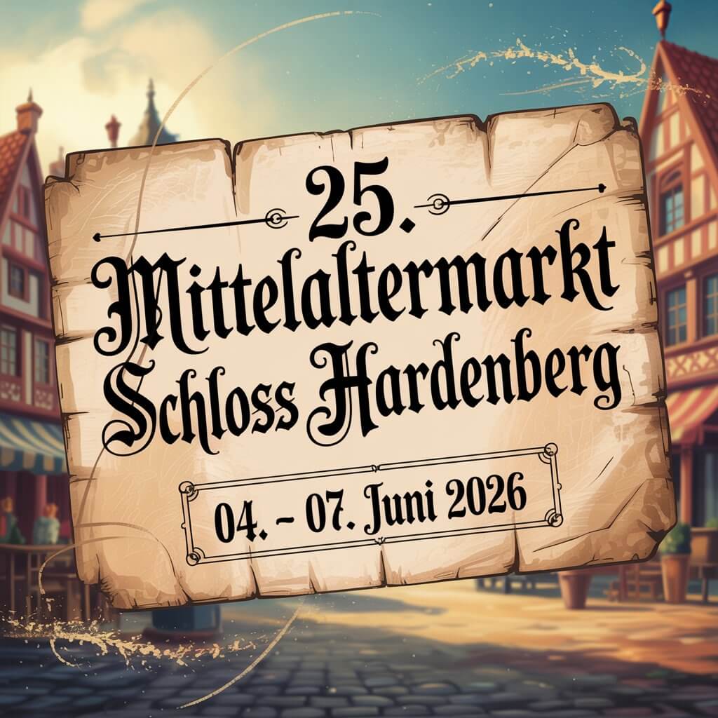 25. Mittelaltermarkt Schlosss Hardenberg 2026