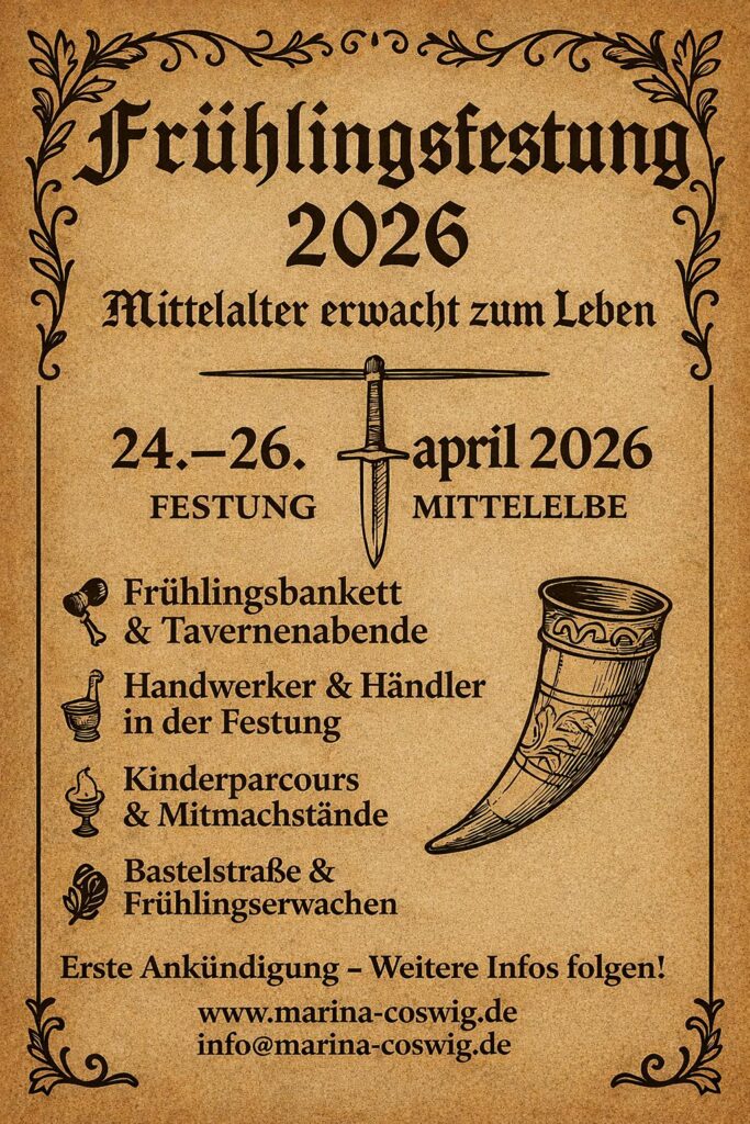 Mittelalterliches Frühlingsfestung 2026 – Marina Coswig