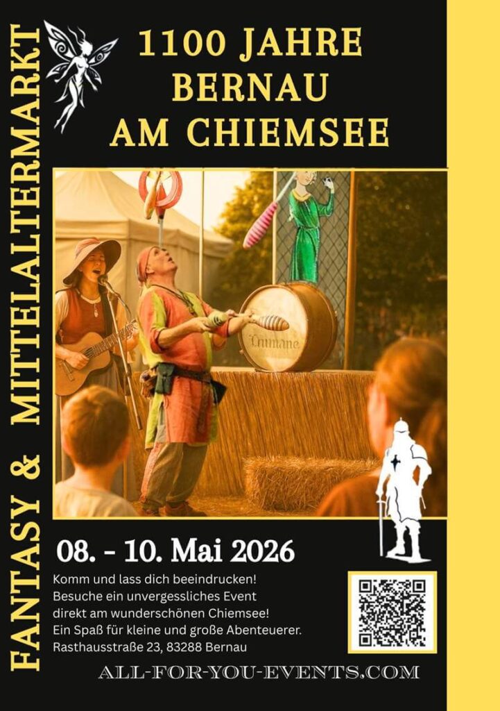 Fantasy- und Mittelaltermarkt zu 1100 Jahre Bernau am Chiemsee 2026