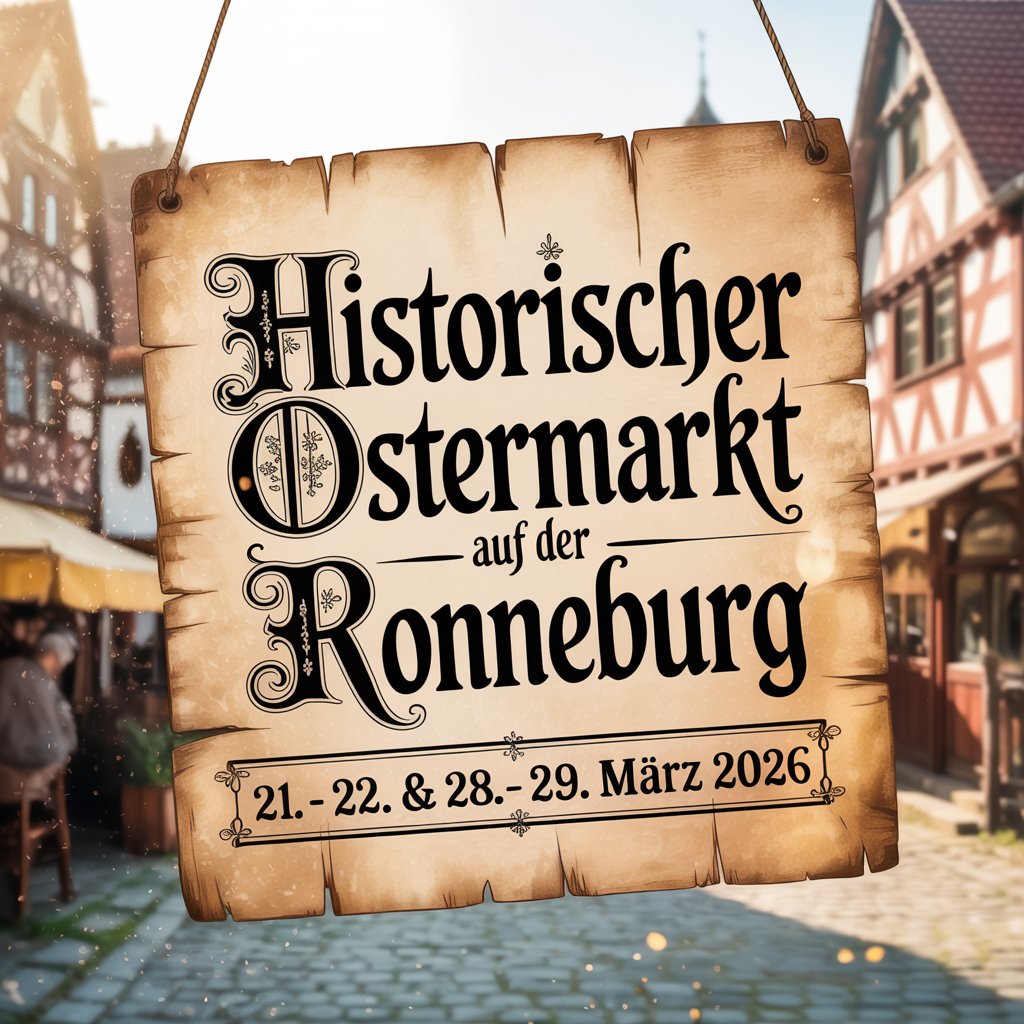 Historischer Ostermarkt auf der Ronneburg 2026