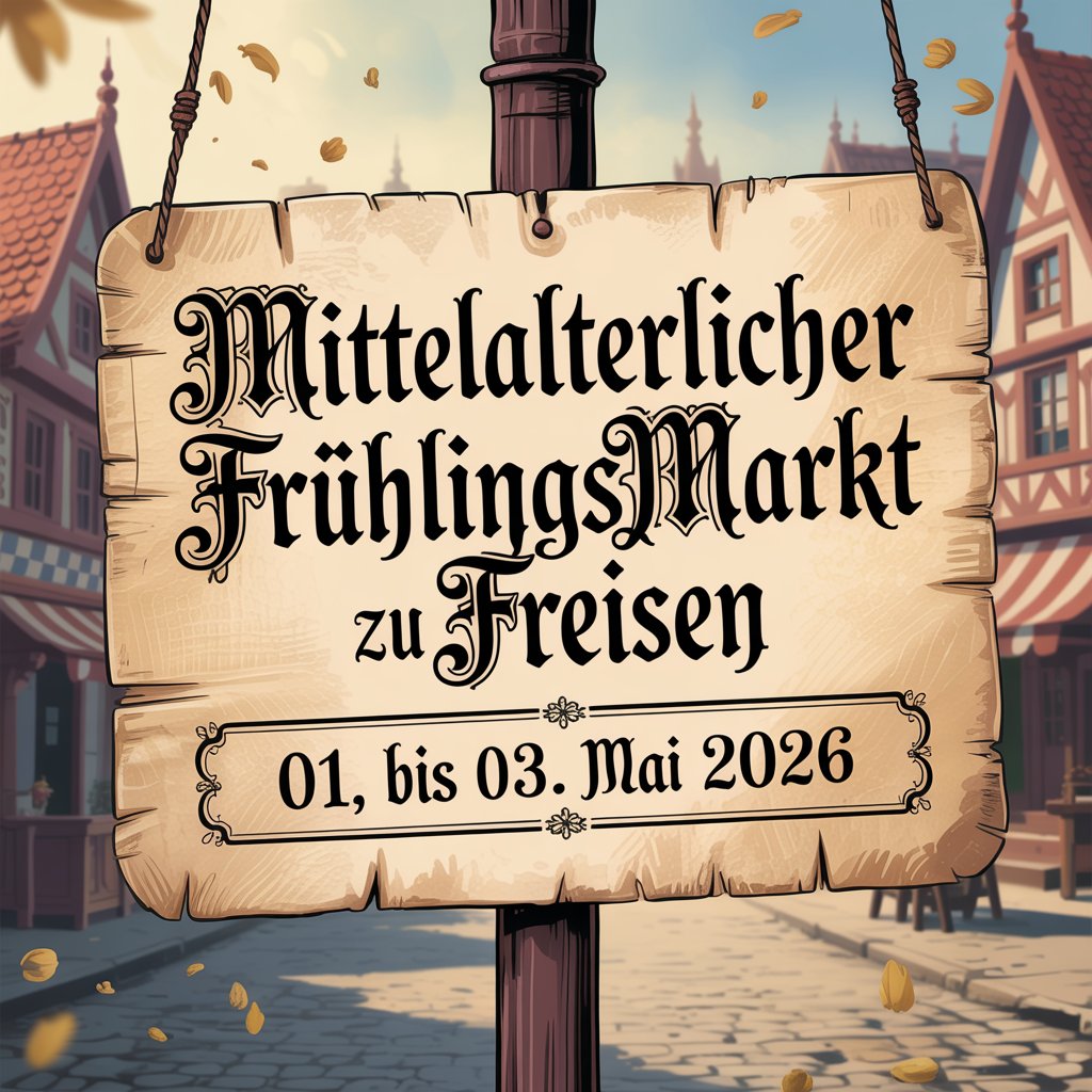 Mittelalterlicher Frühlingsmarkt zu Freisen 2026