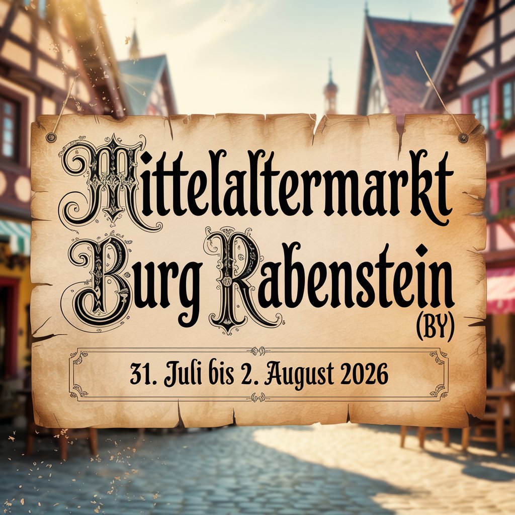 Mittelaltermarkt Burg Rabenstein | 31. Juli bis 2. August 2026