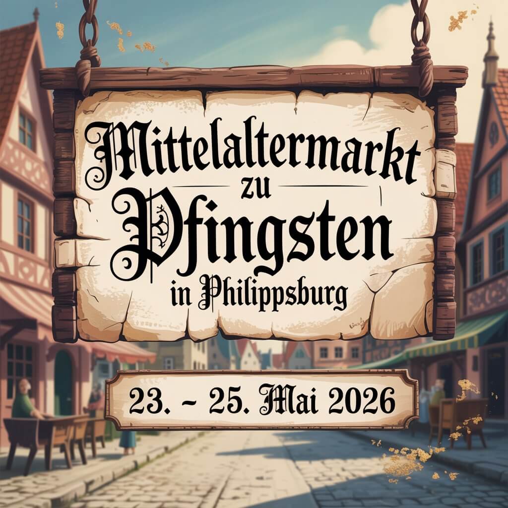 Mittelaltermarkt zu Pfingsten in Philippsburg 2026