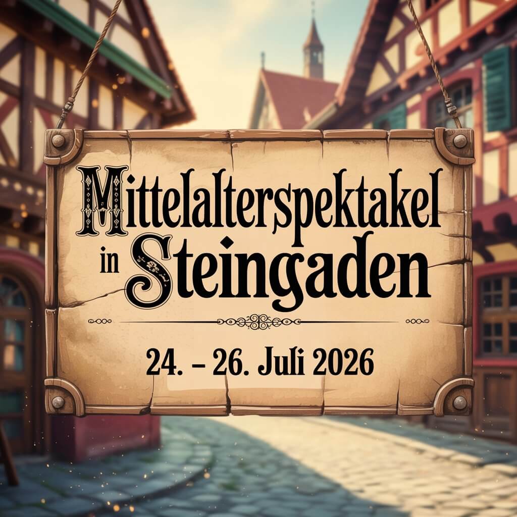 Mittelalterspektakel in Steingaden 2026