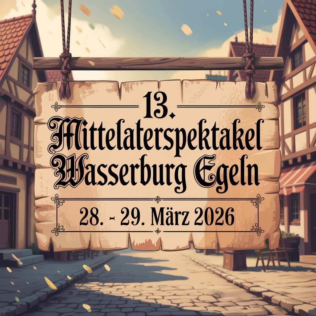 13. Mittelalterspektakel auf der Wasserburg Egeln 2026