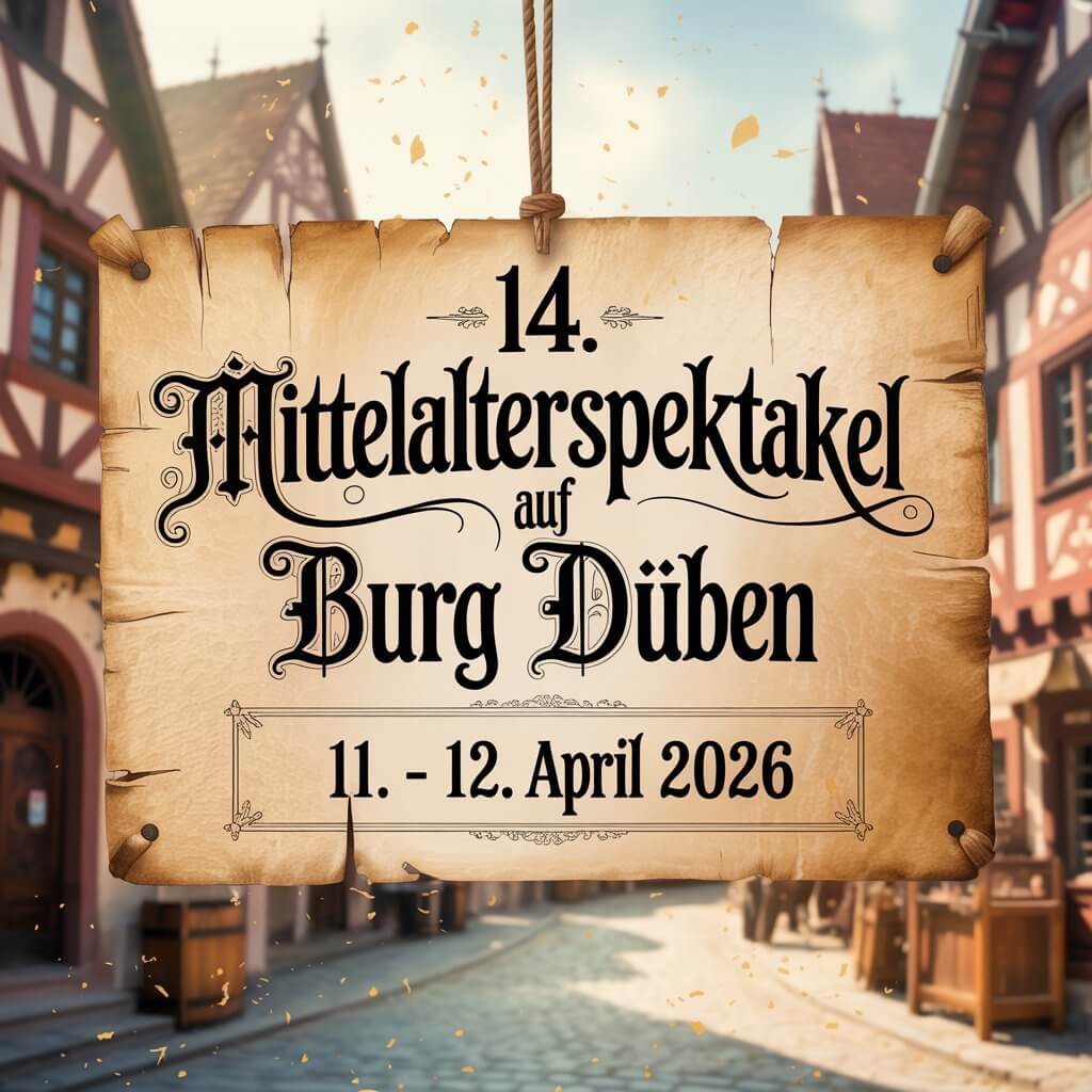 14. Mittelalterspektakel auf Burg Düben 2026