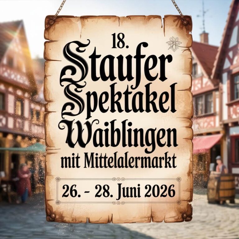18. Staufer Spektakel Waiblingen mit Mittelaltermarkt 2026