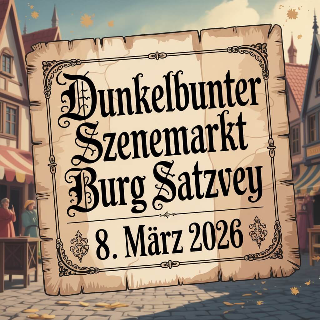 Dunkelbunter Szenemarkt Burg Satzvey 2026
