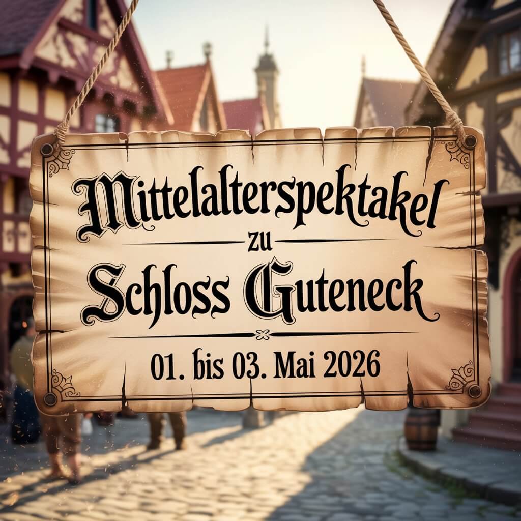 Mittelalterspektakel zu Schloss Guteneck 2026