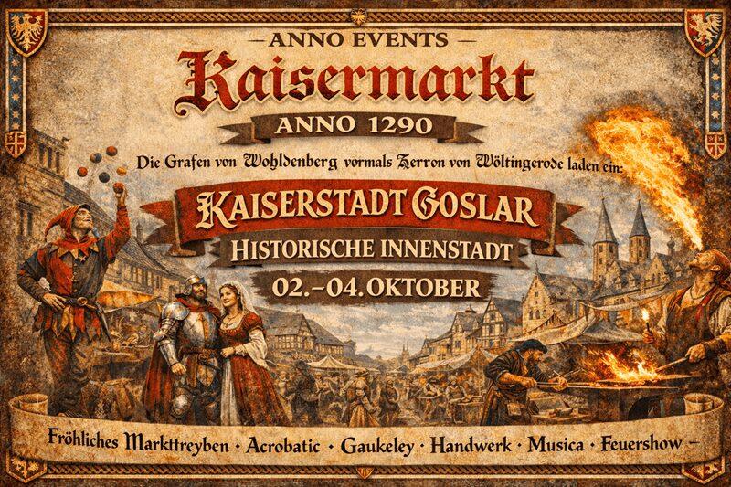 ANNO 1290 – Kaisermarkt zu Goslar 2026