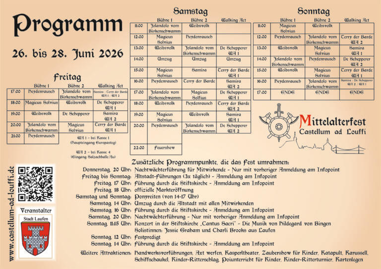 Mittelalterfest Castellum ad Louffi 2026