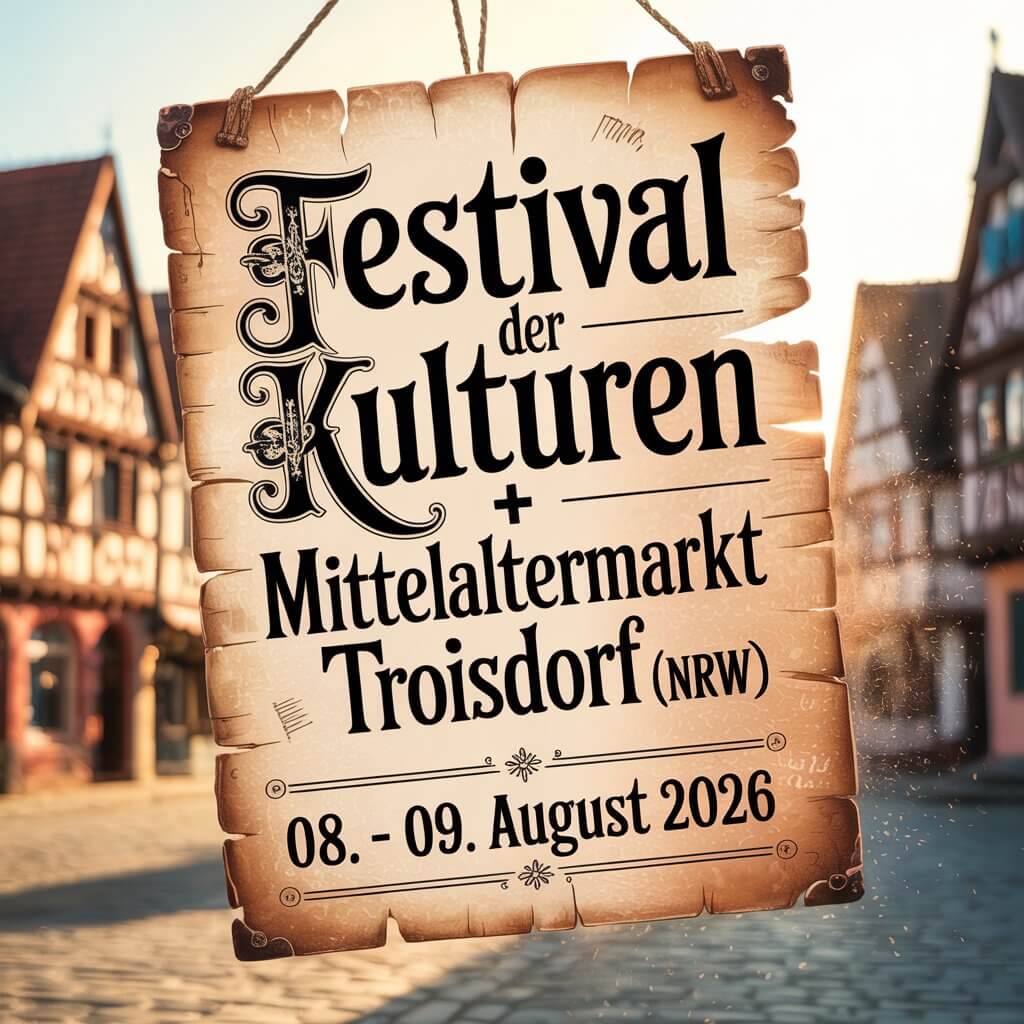 13. Festival der Kulturen + Mittelaltermarkt Troisdorf 2026