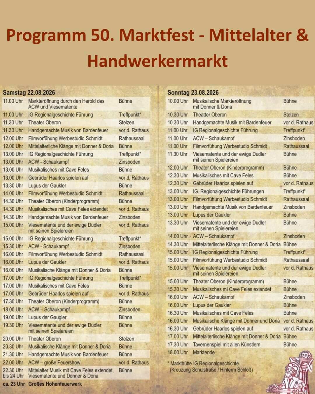 50. Stadtilmer Marktfest 2026