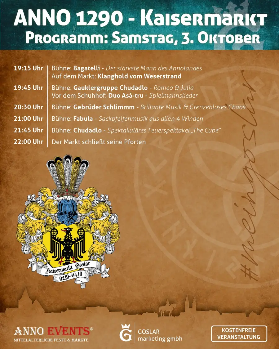 ANNO 1290 – Kaisermarkt zu Goslar 2026