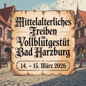 Mittelalterliches Treiben im Vollblutgestüt Bad Harzburg 2026