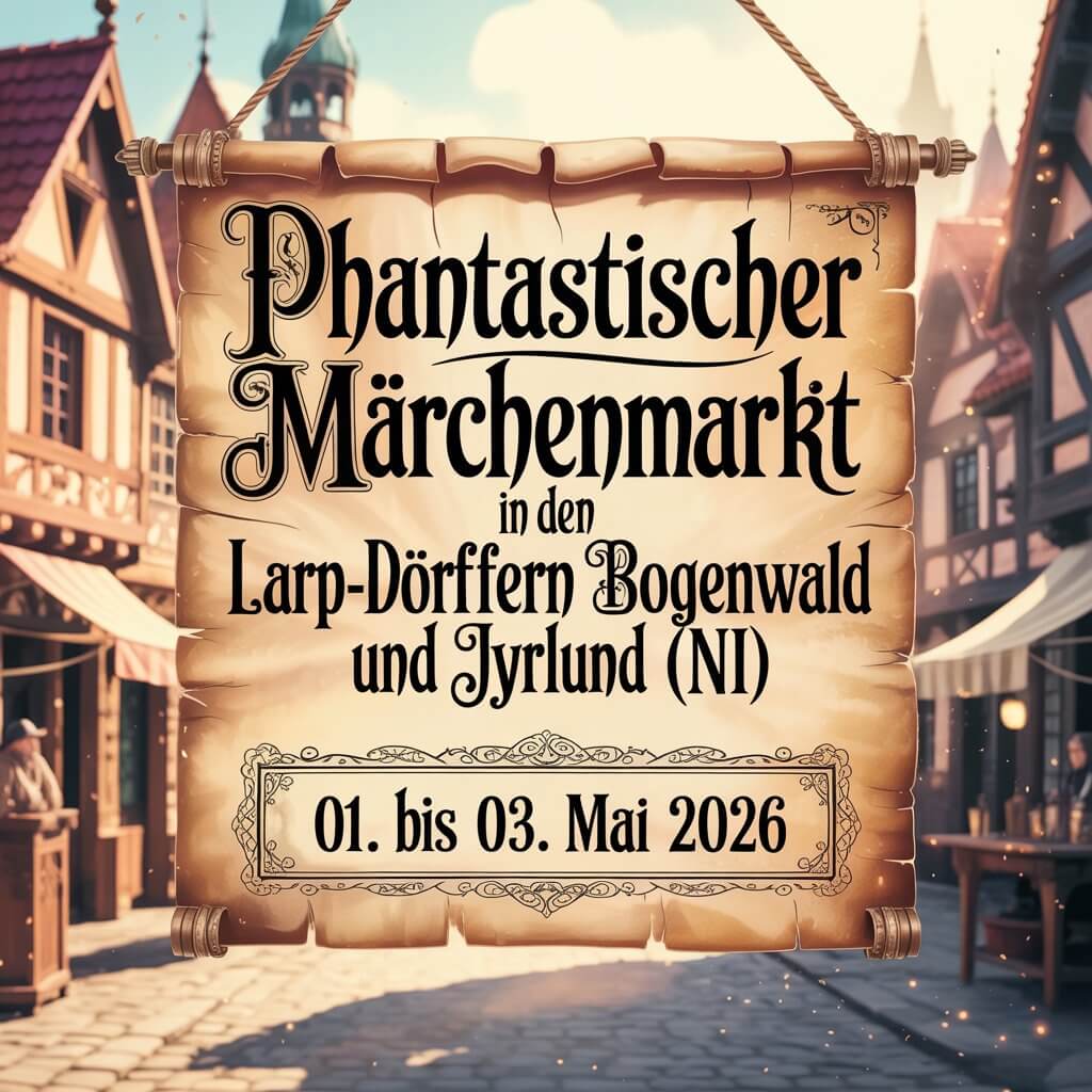 Phantastischer Märchenmarkt in den LARP-Dörfern Bogenwald und Jyrlund 2026