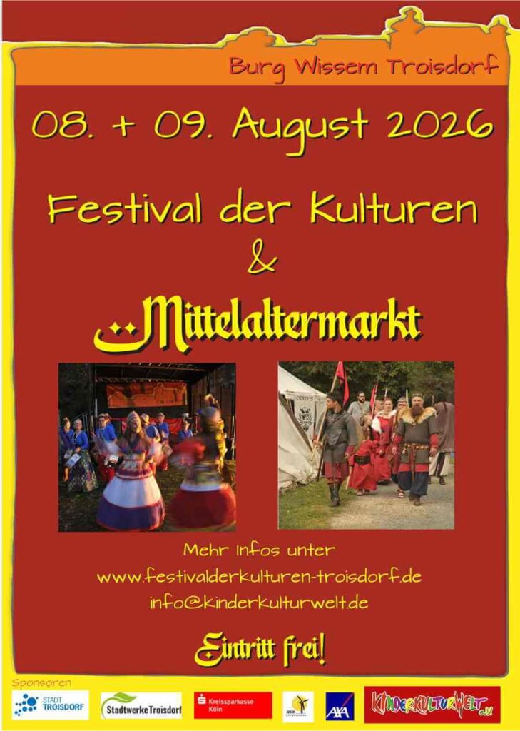 13. Festival der Kulturen + Mittelaltermarkt Troisdorf 2026