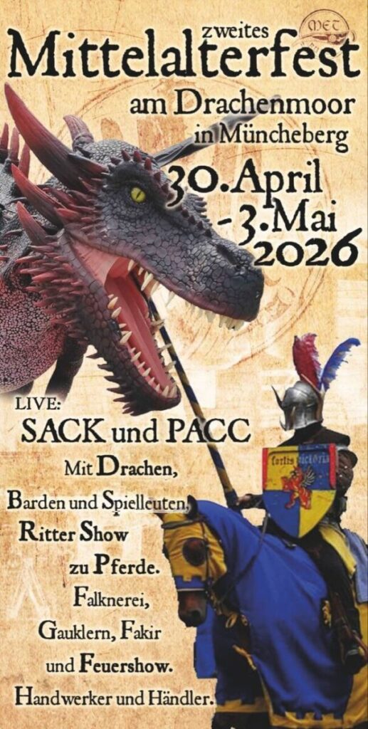 2. Mittelalterfest am Drachenmoor in Müncheberg 2026