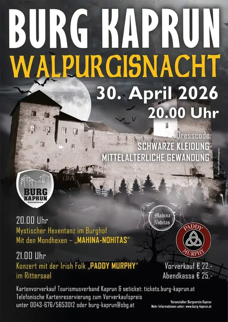 Walpurgisnacht Burg Kaprun 2026