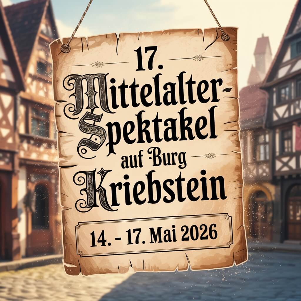 17. Mittelalterspektakel auf Burg Kriebstein 2026