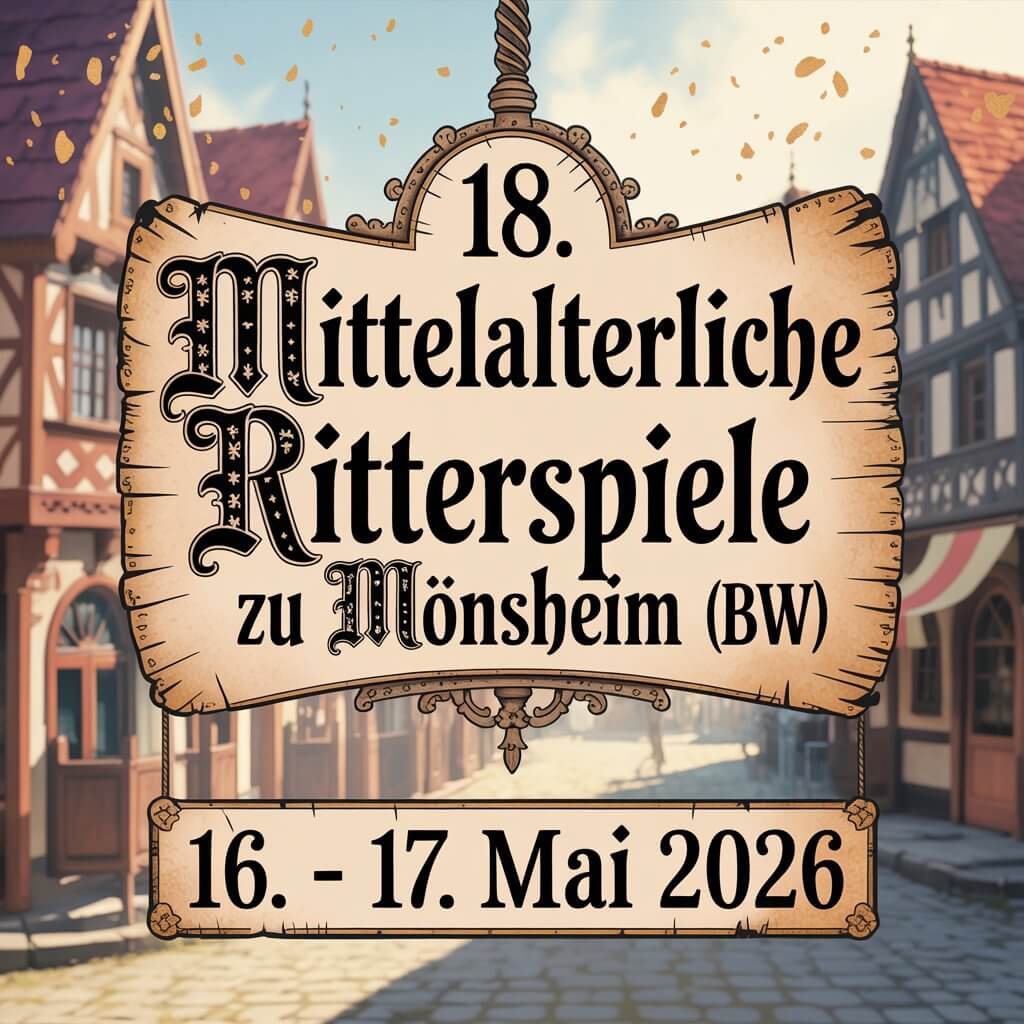 18. Mittelalterliche Ritterspiele zu Mönsheim 2026