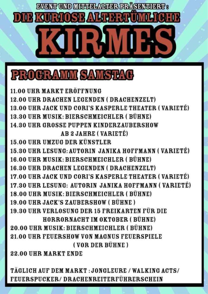 Die Kuriose Altertümliche Kirmes 2026