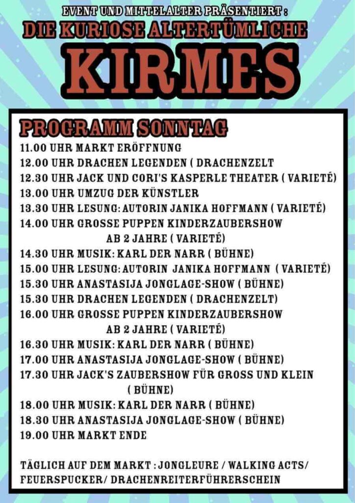 Die Kuriose Altertümliche Kirmes 2026