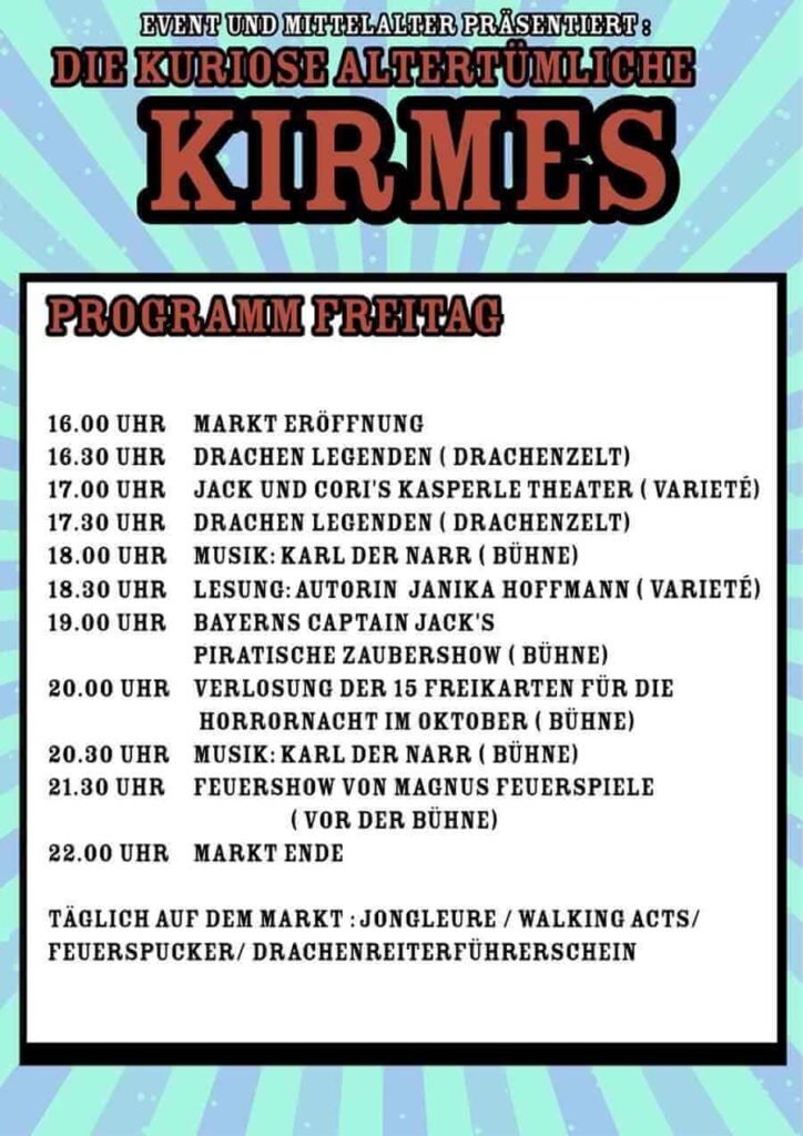 Die Kuriose Altertümliche Kirmes 2026