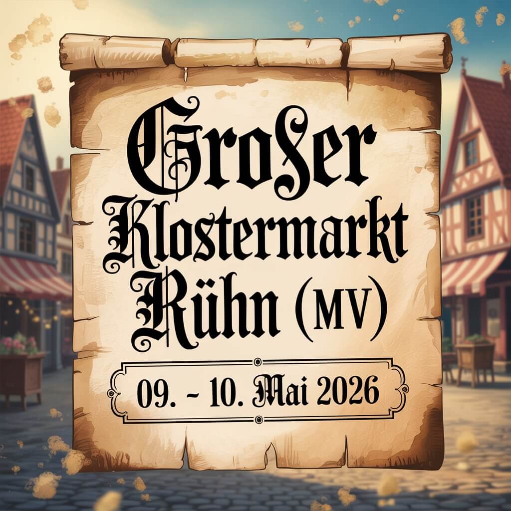 Großer Klostermarkt Rühn 2026