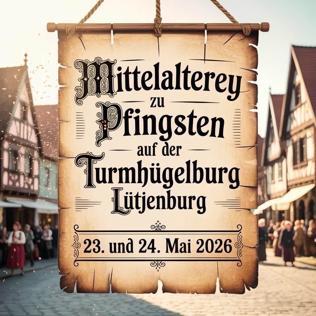 Mittelalterey zu Pfingsten auf der Turmhügelburg Lütjenburg 2026